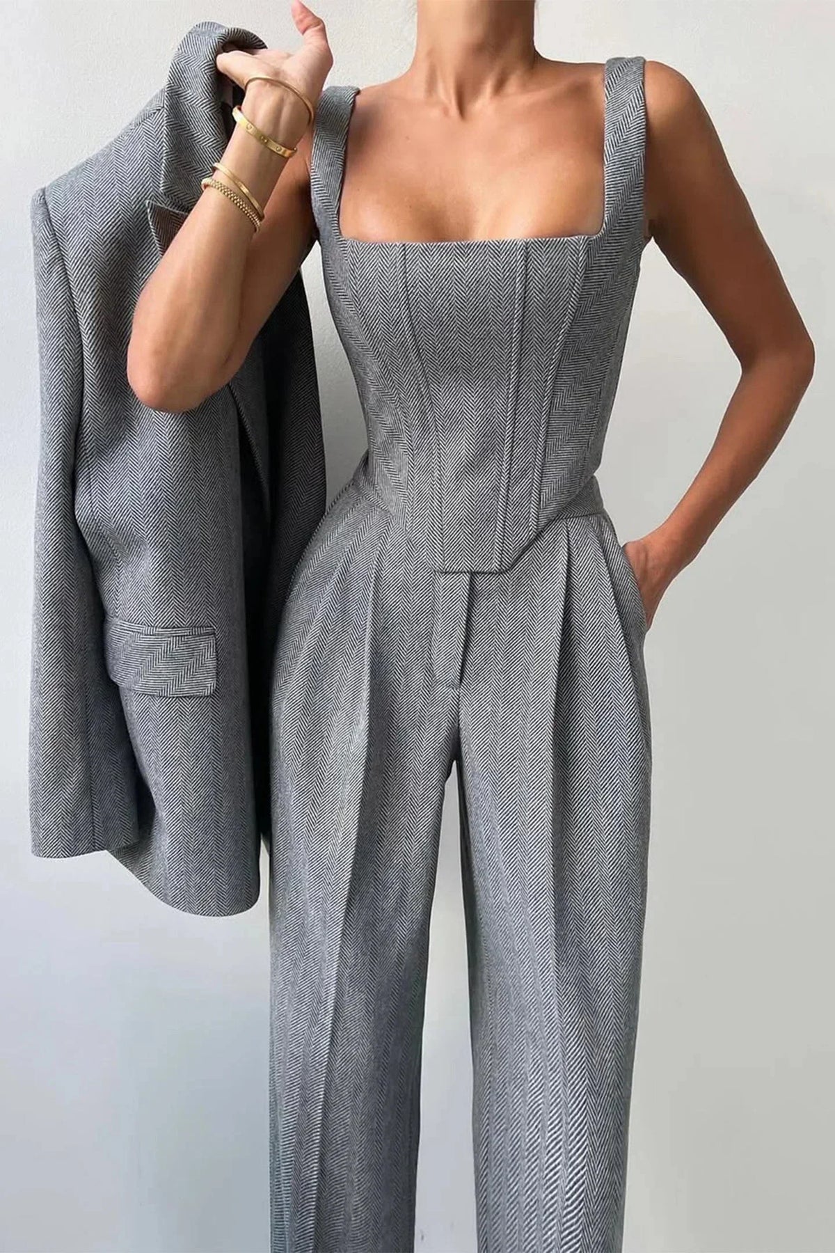 Ginette Women's Three-Piece Fitted Set, photo 3