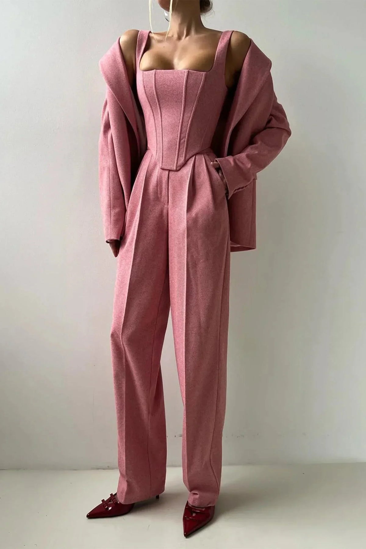Ginette Women's Three-Piece Fitted Set, photo 8
