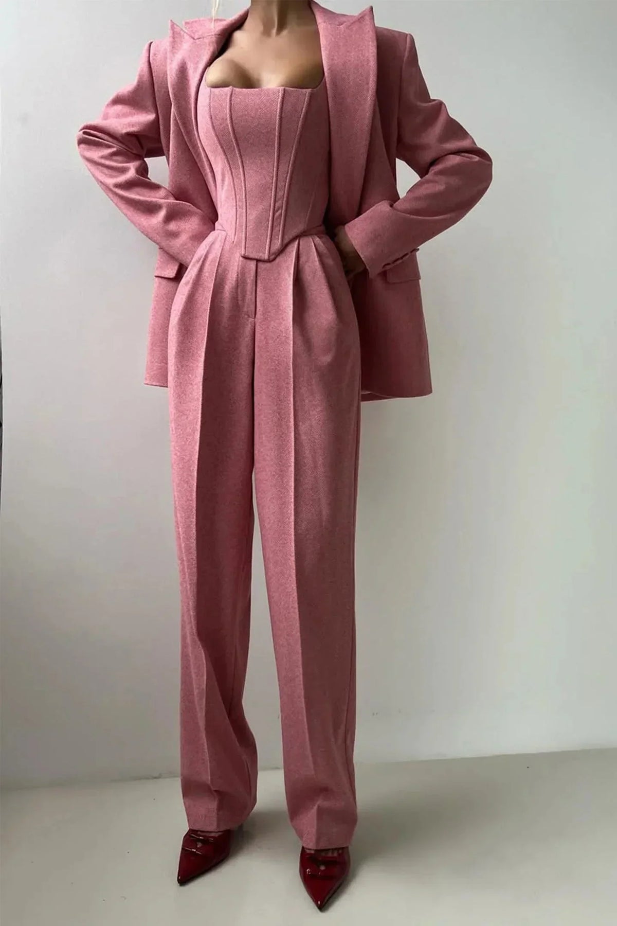 Ginette Women's Three-Piece Fitted Set, photo 9