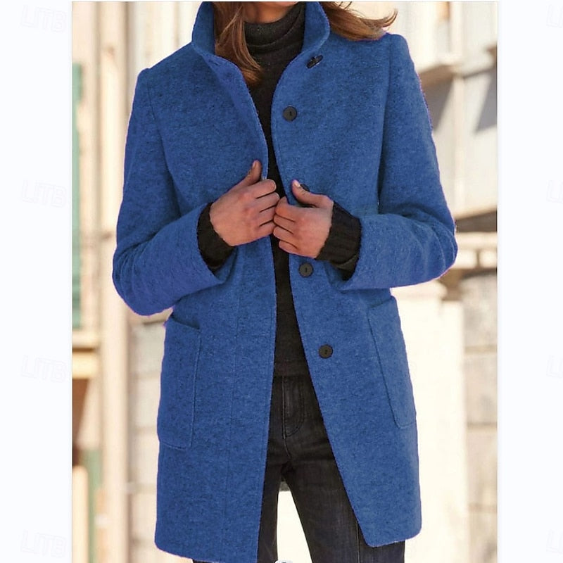 Josephine | Stand Collar Longline Coat