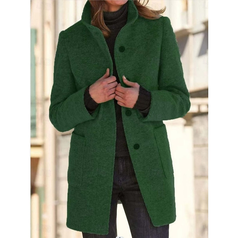 Josephine | Stand Collar Longline Coat photo 3