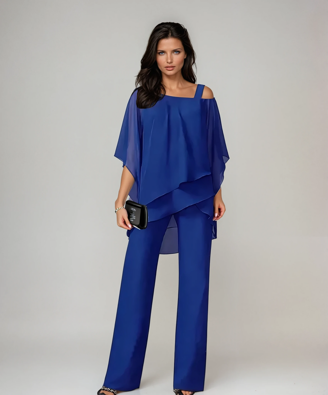 India Women's Co-ord Set with Wide Legs and an Asymmetric Cut, photo 3