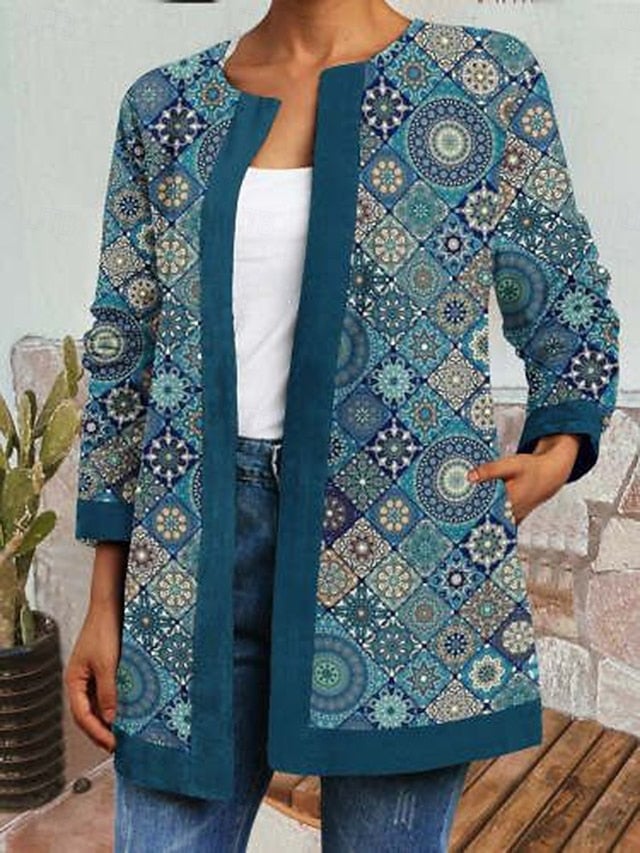 Jenny Women's Puffer Jacket with a Floral Print, photo 9