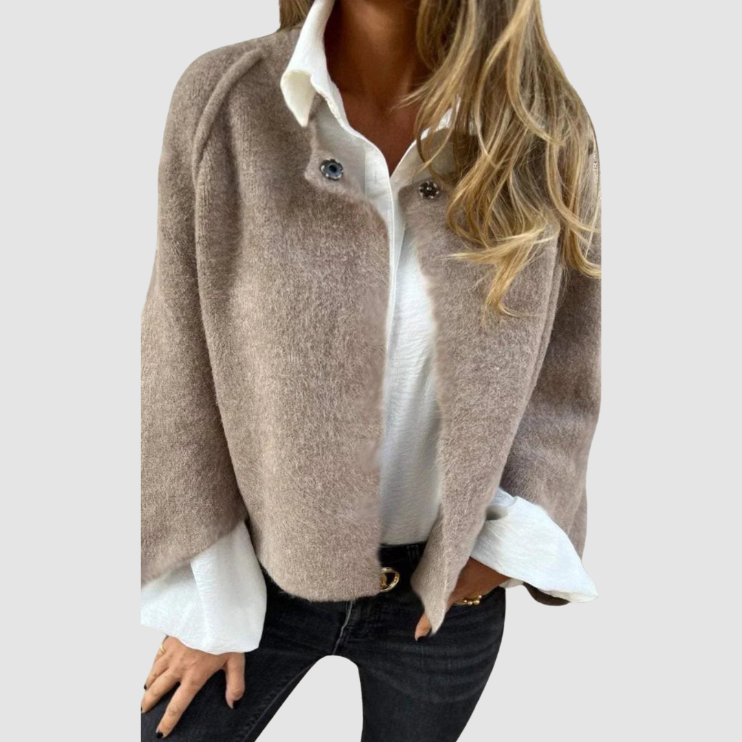 Kathleen Women's Coat in a Relaxed Fit with a Stand Collar, photo 1