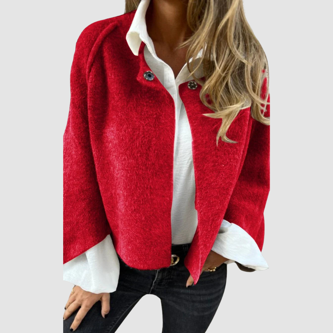 Kathleen Women's Coat in a Relaxed Fit with a Stand Collar, photo 4
