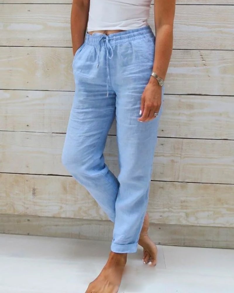 Peggy Women's Trousers in Polyester with a Check Pattern, photo 1