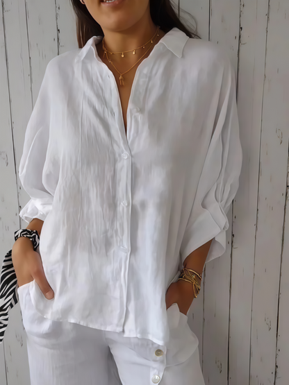 Sylvie | Linen Blend Shirt photo 8