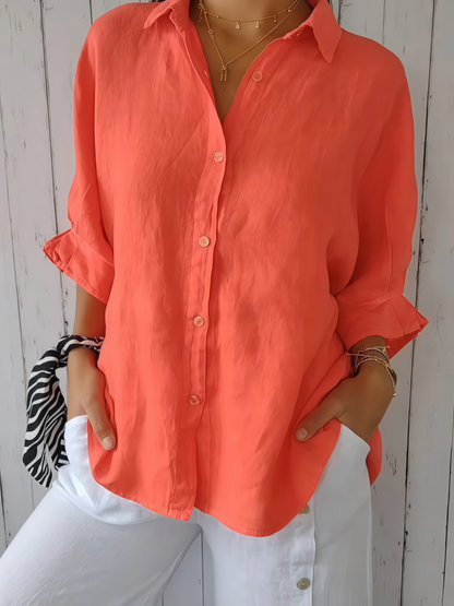 Sylvie | Linen Blend Shirt photo 7