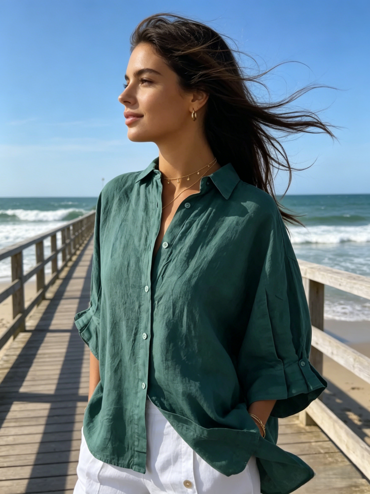 Sylvie | Linen Blend Shirt photo 11