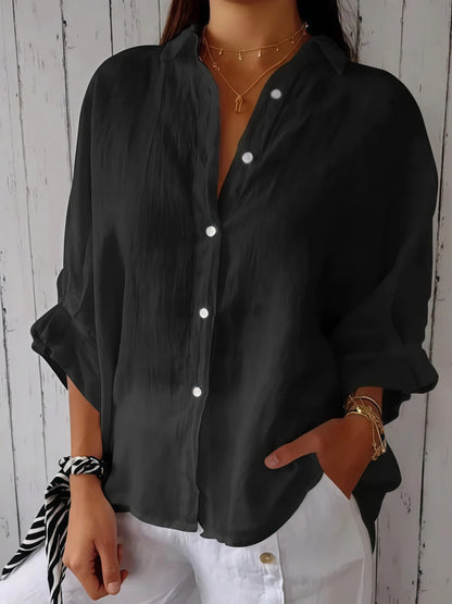 Sylvie | Linen Blend Shirt photo 3