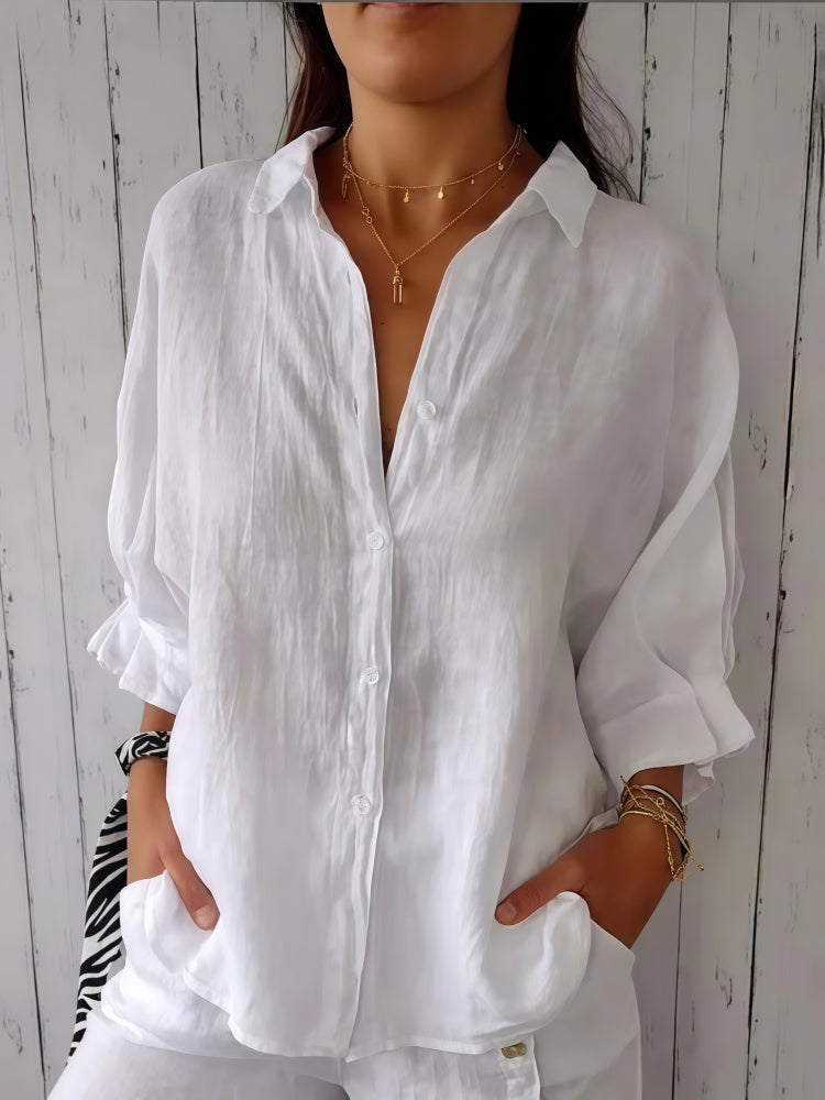 Sylvie | Linen Blend Shirt