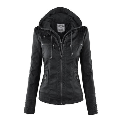 Callista | Hooded Moto Jacket photo 2