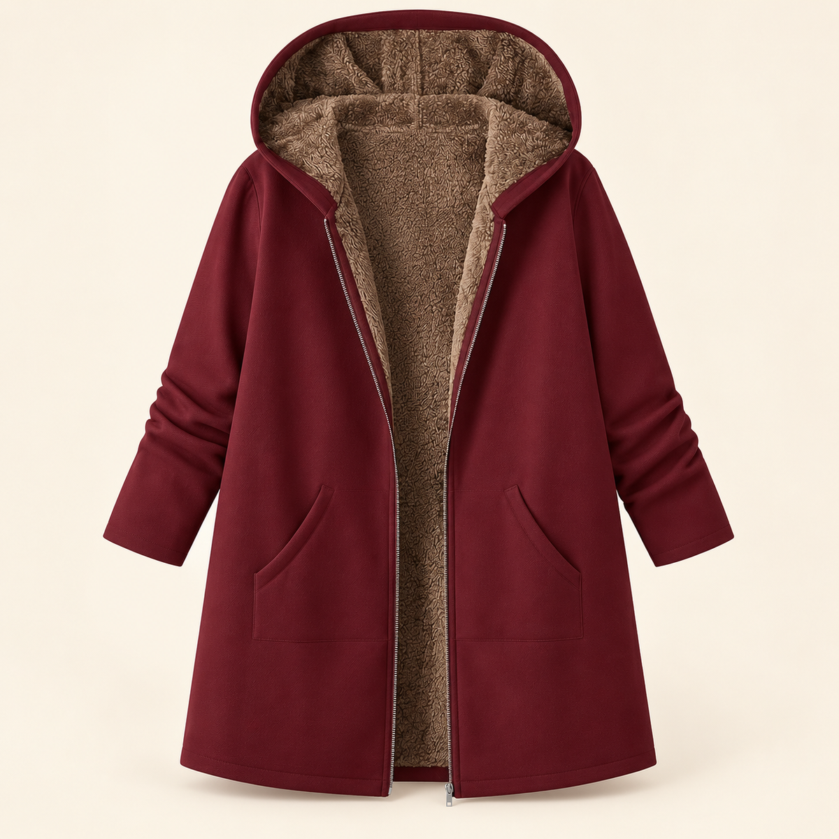 Evelyn | Sherpa Lined Hooded Coat photo 13