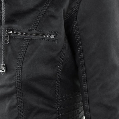 Callista | Hooded Moto Jacket photo 9