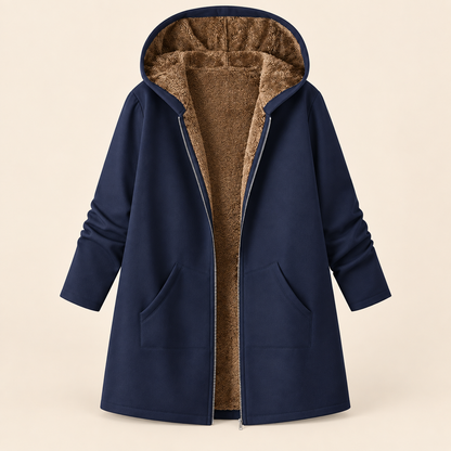 Evelyn | Sherpa Lined Hooded Coat