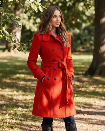 Amelia | Women's Double Breasted Wool Coat