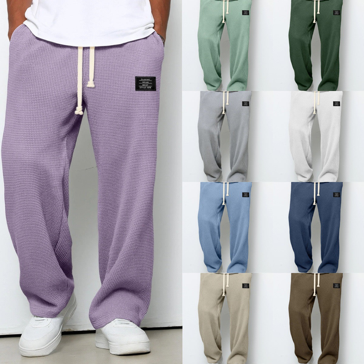 Dorian | Men's Wide Leg Drawstring Pants photo 11