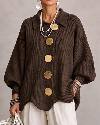 Elsie | Oversized Button Knit Cardigan photo 11