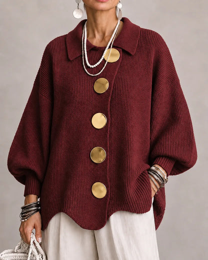 Elsie | Oversized Button Knit Cardigan photo 9