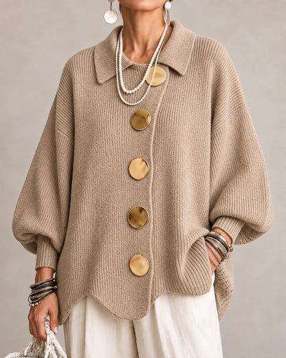 Elsie | Oversized Button Knit Cardigan photo 8