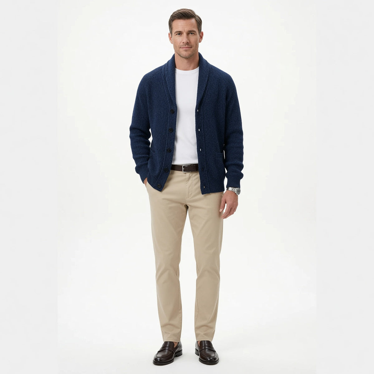 Jerald | Lapel Collar Cardigan photo 11