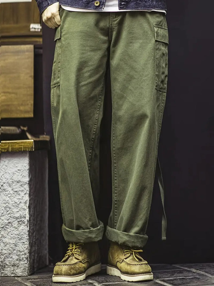 Men's Olive Green Utility Cargo Pants