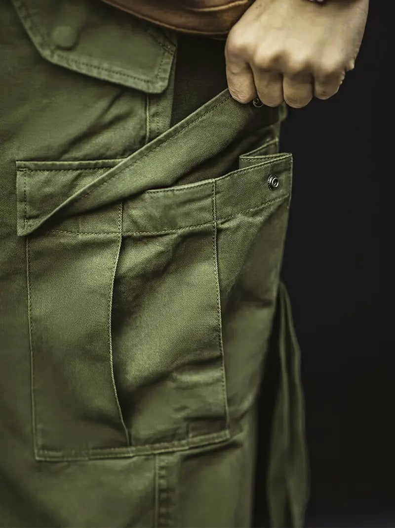 Men's Olive Green Utility Cargo Pants