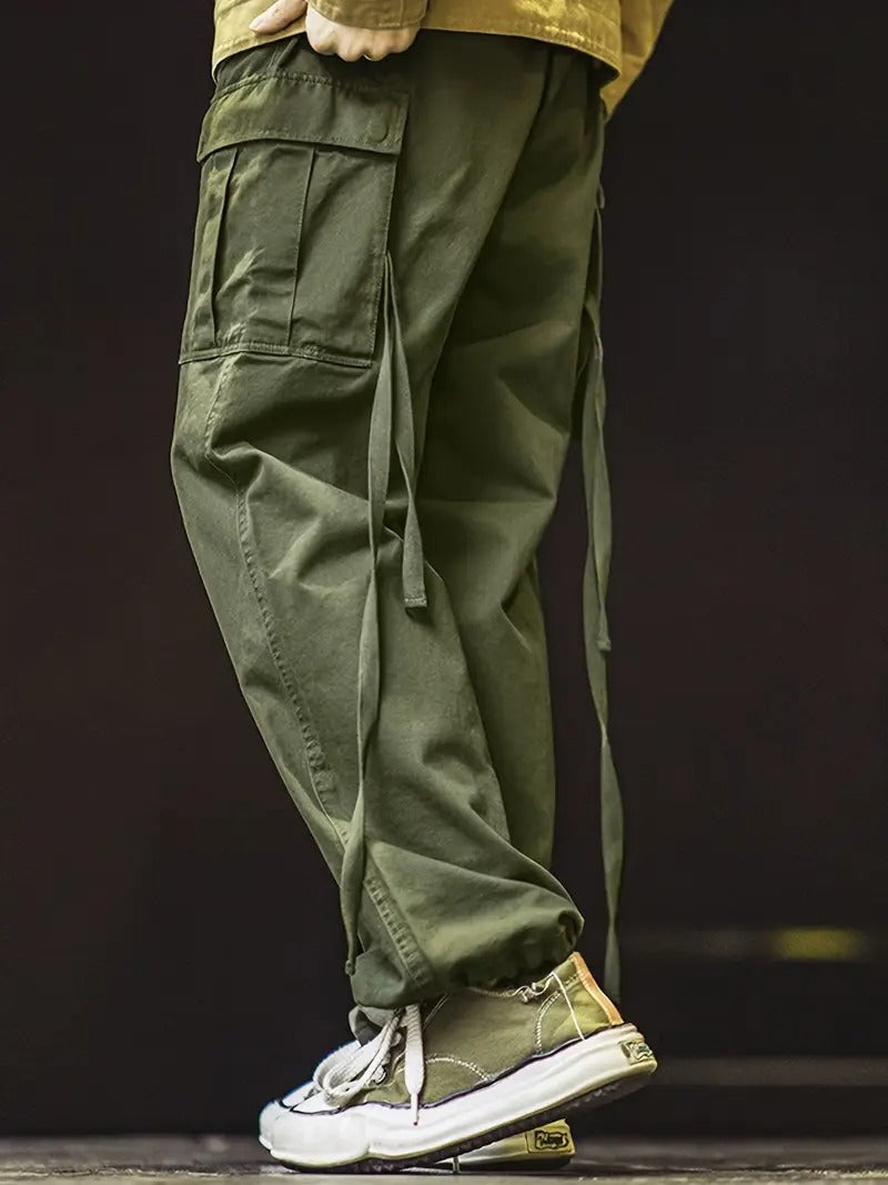 Men's Olive Green Utility Cargo Pants