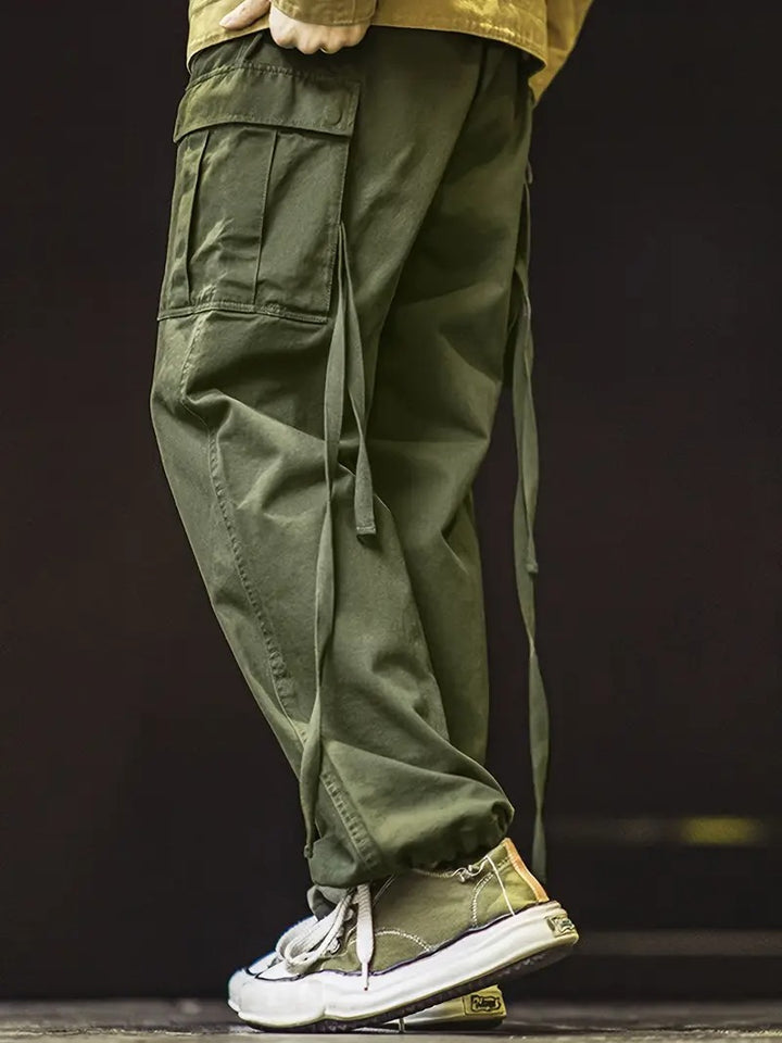 Men's Olive Green Utility Cargo Pants