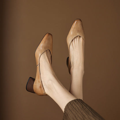 Zila | Leather Block Heels photo 7