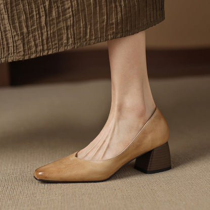 Zila | Leather Block Heels photo 6