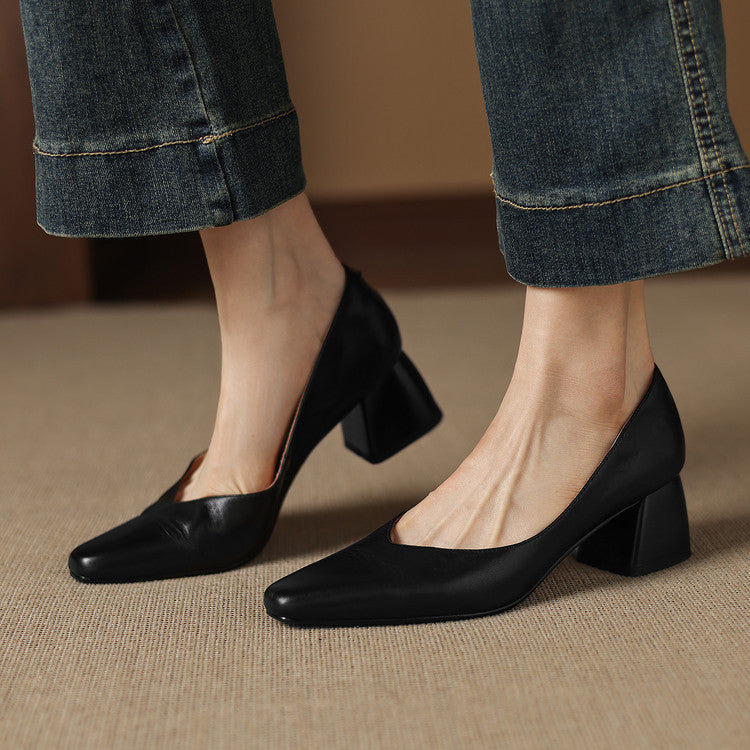 Zila | Leather Block Heels photo 4