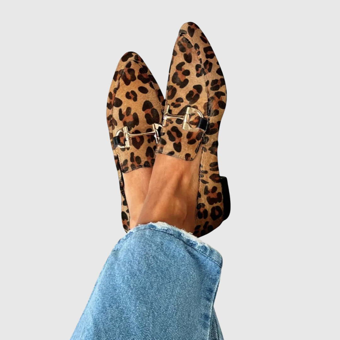 Jalessa | Leopard Print Loafers