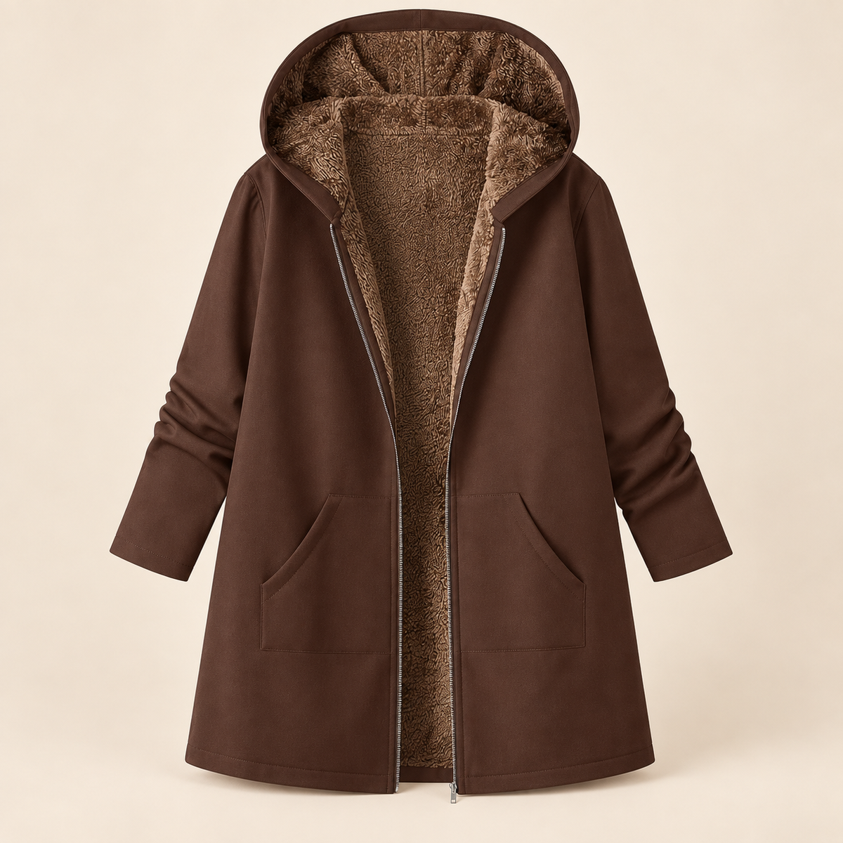 Evelyn | Sherpa Lined Hooded Coat photo 8