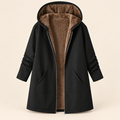 Evelyn | Sherpa Lined Hooded Coat photo 4