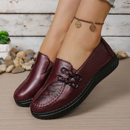 Fleur | Floral Leather Loafers photo 4