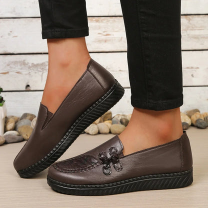 Fleur | Floral Leather Loafers photo 14