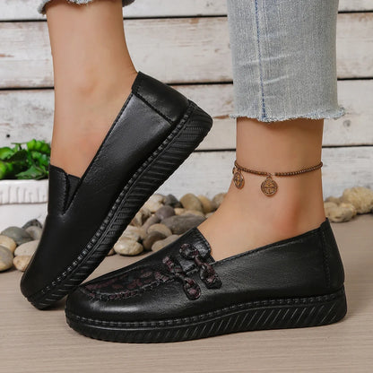 Fleur | Floral Leather Loafers photo 7