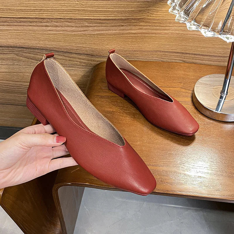 Margot | Square Toe Mary Jane Flats photo 15