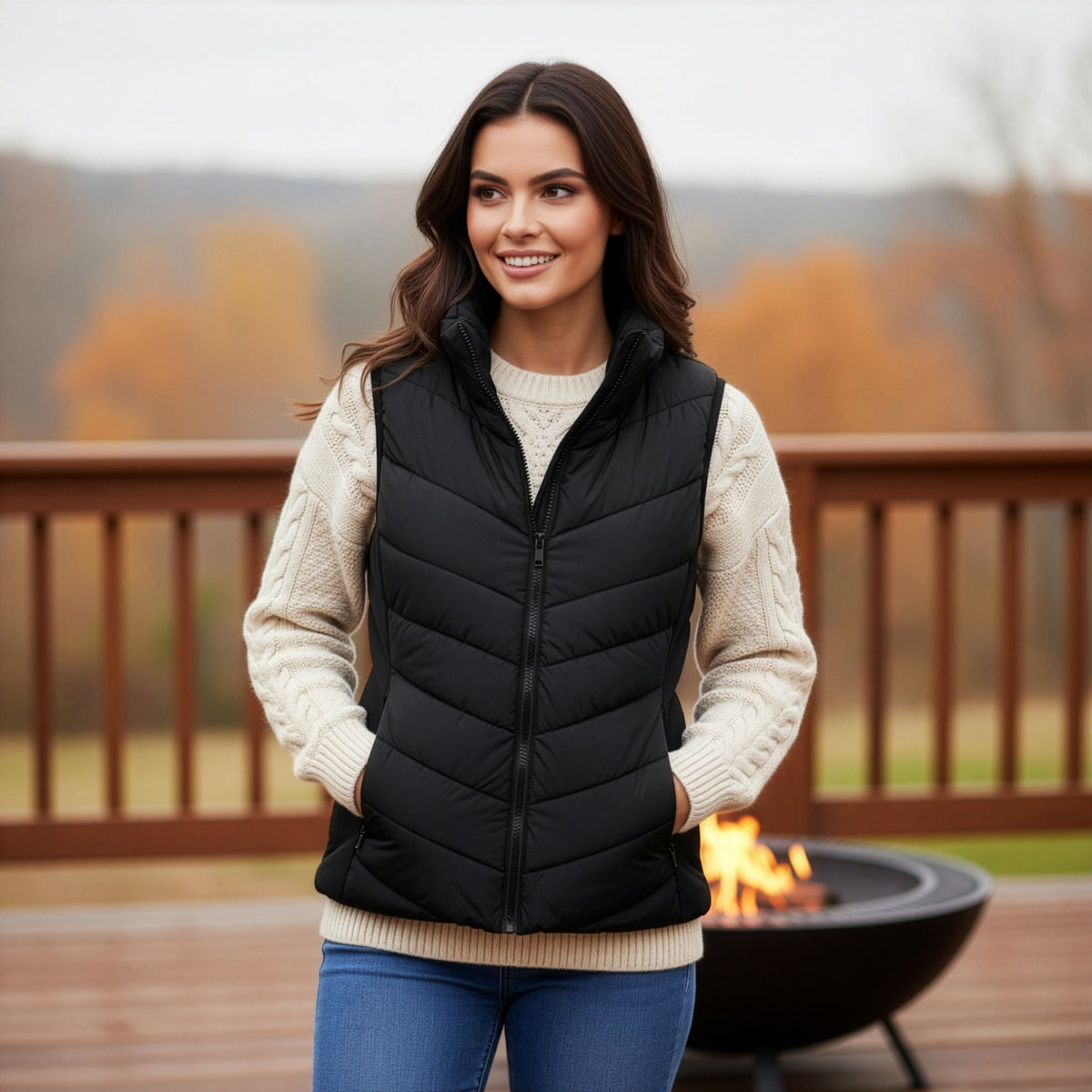 Sleeveless Puffer Vest photo 19