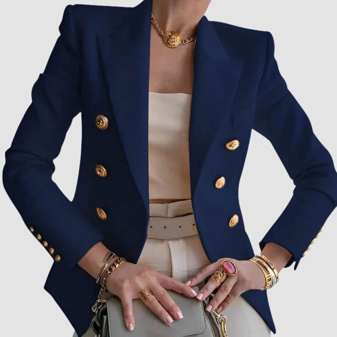 Ada Women's Blazer with Lapels with Buttons, photo 5
