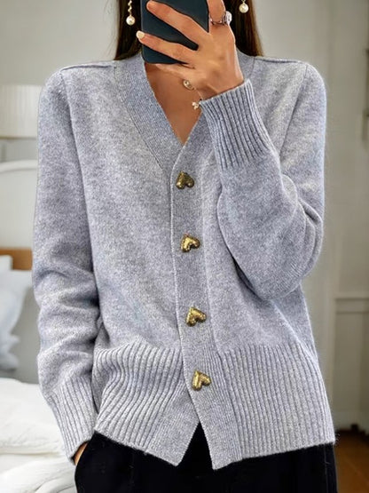 Agnes Women's Cardigan in Knit with a V-neck, photo 3