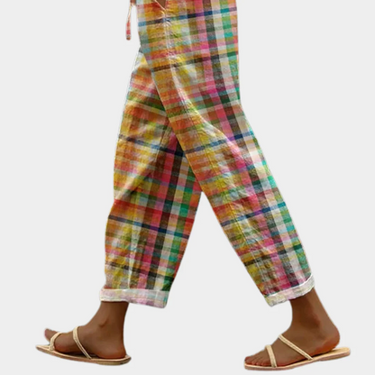 Alexandra Women's Trousers with a Check Pattern, photo 4