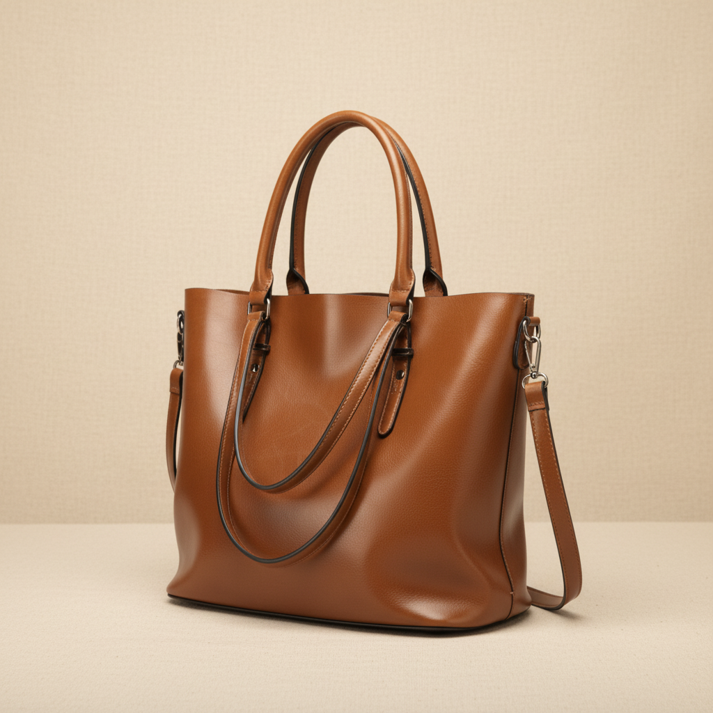 Audrey Vintage Style Leather Shoulder Bag, photo 7