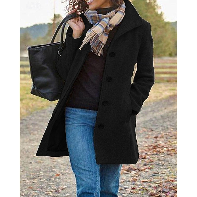 Marina | Turndown Collar Coat photo 5