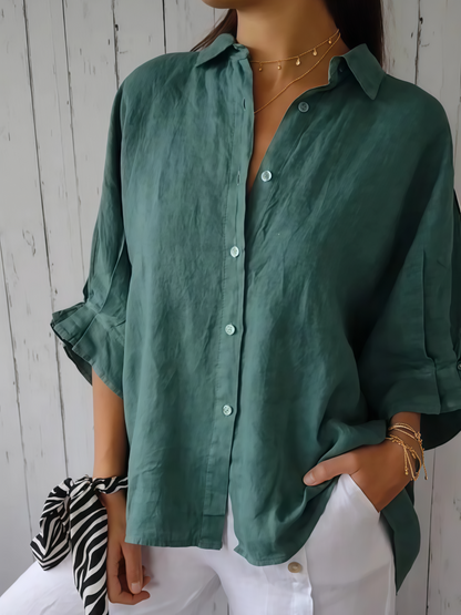 Sylvie | Linen Blend Shirt photo 6