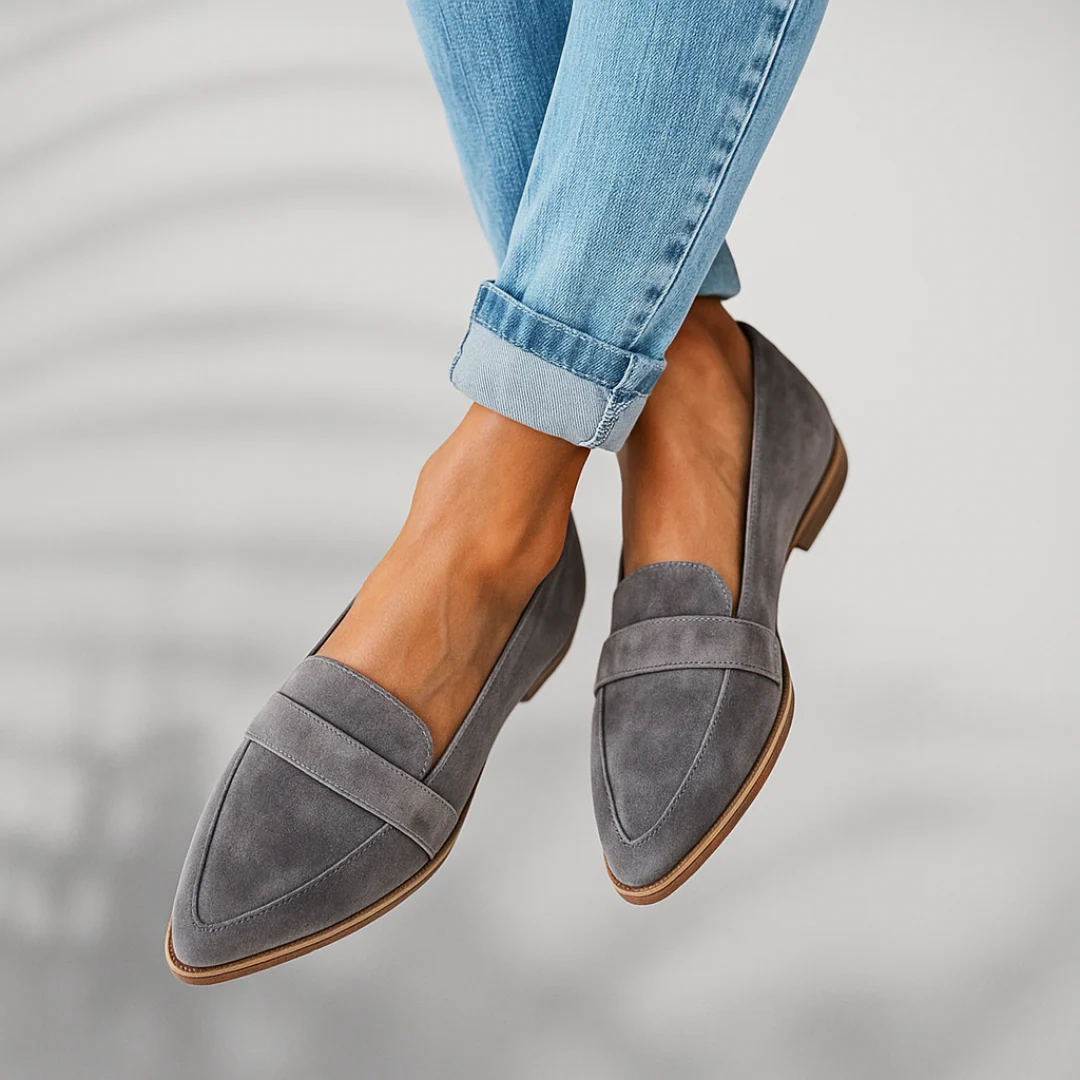 Fenella Women's Pointed Toe Loafers with Strap, photo 7