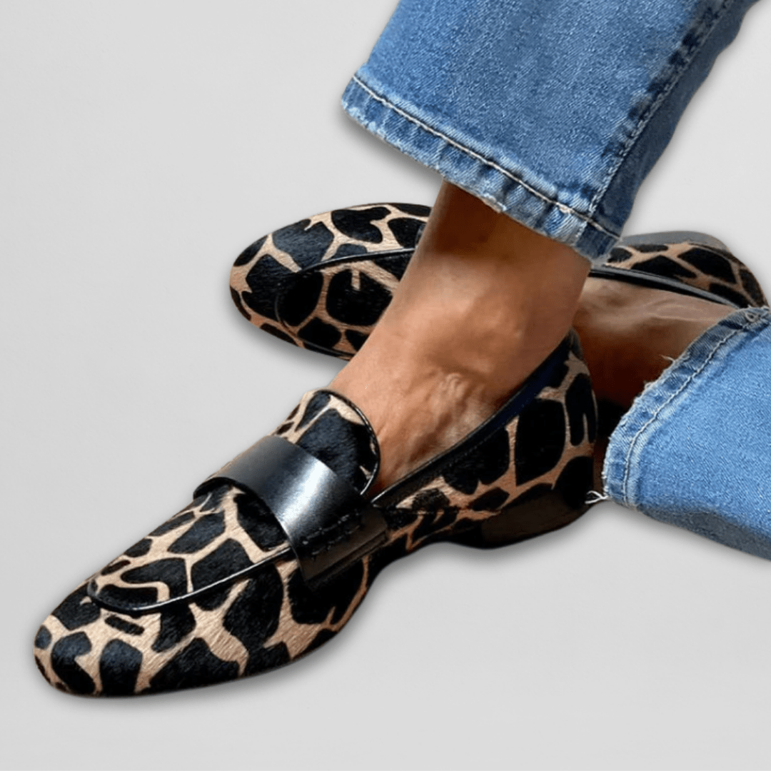 Fenna Women's Loafers with an Animal Print, photo 1