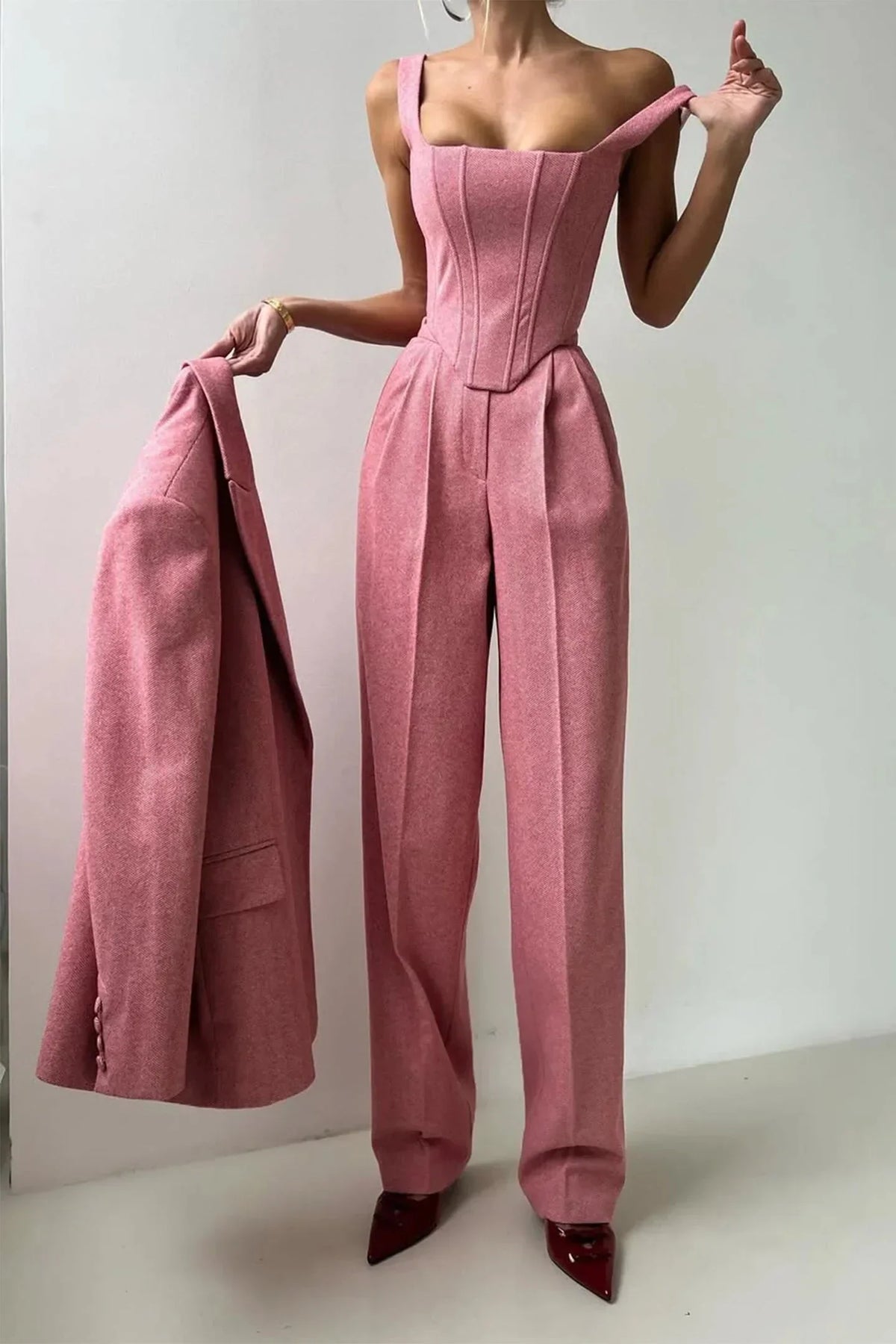 Ginette Women's Three-Piece Fitted Set, photo 10