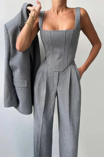 Ginette Women's Three-Piece Fitted Set, photo 3